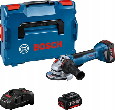 Mulli këndor pa kabllo Bosch Professional GWS 18V-10 P, 125 mm, 18V, me bateri rezervë