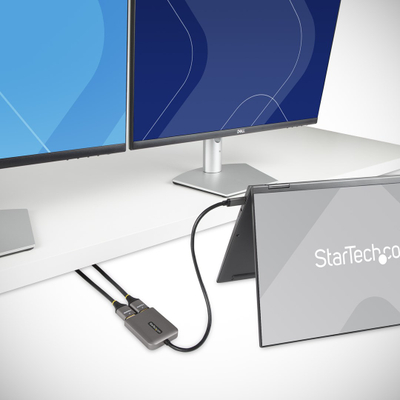 Adapter USB C në HDMI StarTech MST14CD122HD, 4K, gri e zezë