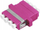 Adapter fibër optike ALANTEC OM4 LC Quad, multimode, jeshile