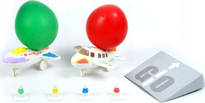 Set për me ndërtu aeroplan kozmik Cosmic ZA2039, me balonë, për me lye me bojë, shumëngjyrësh