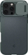 Kapotë telefoni Spigen Optik Armor MagSafe për iPhone 16 Pro, mbrojtje hibride, me kapak kamere, jeshile Abyss