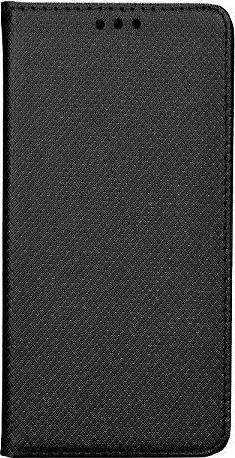 Këllëf libri wallet për Samsung Galaxy M51, me xhep për karta, mbyllje me magnet, i zi