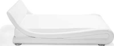 Shtrat waterbed EU King, 160 cm, lëkurë eko, i bardhë
