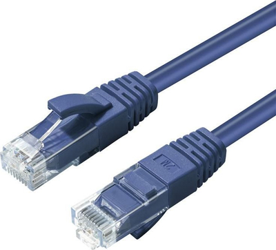 Kabëll rrjeti Microconnect CAT6A UTP, RJ45, 0.15m, blu