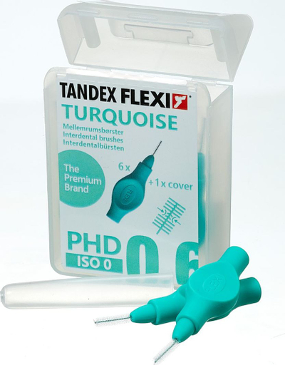Furça ndërdentare Tandex Flexi X-micro, set 6 copë, turquoise