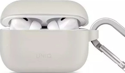 Mbështjellës për kufje Uniq Vencer, për AirPods Pro gjenerata e 2‑të, silikon, gri