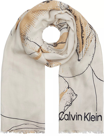 Shall për femra Calvin Klein, bezhë