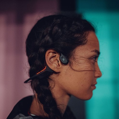 Kufje sportive Suunto Wing, bone conduction, 10 orë bateri, të zeza