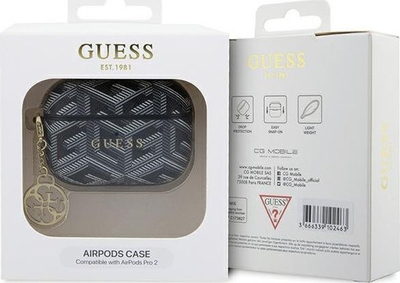 Kuti mbrojtëse Guess GCube Charm për AirPods Pro 2, GUAP2PGCE4CK, e zezë