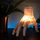 Dritë dekorative Paladone Wednesday Thing Mood Light, 20 x 12 x 18 cm, me bateri, shumëngjyrëshe