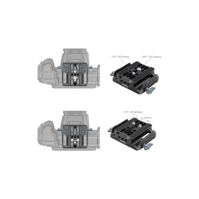 SmallRig Baza universale LWS me mbajtës dyfishtë 15mm