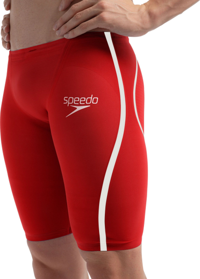 Kostum gare noti Speedo Fastskin LZR Pure Intent 2.0 për burra, i kuq me të bardha