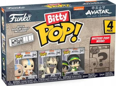 Set figurash vinyl Funko Bitty Pop Avatar The Last Airbender, 4 copë, për koleksion