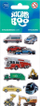 Ngjitëse me makina Starpak Sticker Boo Cars, set dekorativ, 7x18 cm, shumëngjyrëshe