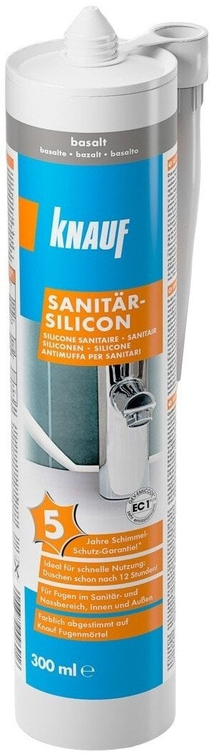 Silikon sanitar Knauf Sanitär-Silicon, basalt, 300 ml