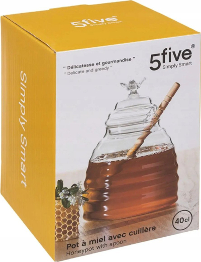 Enë për mjaltë Secret of Gourmet, 10 cm, 14 cm, transparente