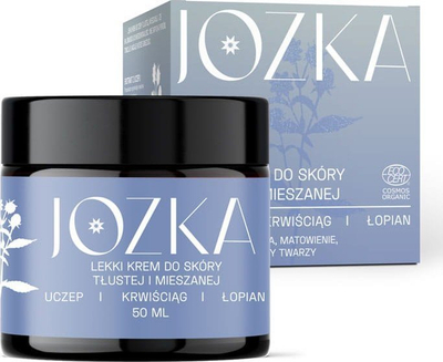 Krem fytyre Dary Natury Jozka, për lëkurë të yndyrshme dhe të kombinuar, eko, 50ml