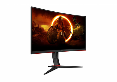 Monitor gaming AOC C27G2Z3, 27" Curved Full HD, VA, i zi e kuq
