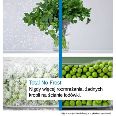 Frigorifer kombinë Bosch KGN39VWEB, 2.03m, 368L No Frost, i bardhë