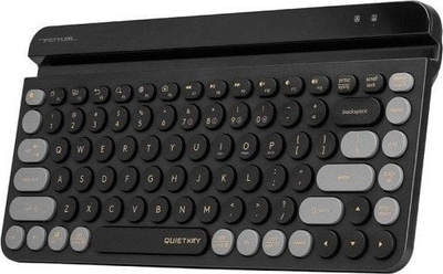 Tastierë A4Tech FStyler, wireless, US, e zezë dhe e hirtë