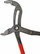 Клешти за вода AWTOOLS Black Line, 180mm, отворање 0-28mm, сиви и црвени