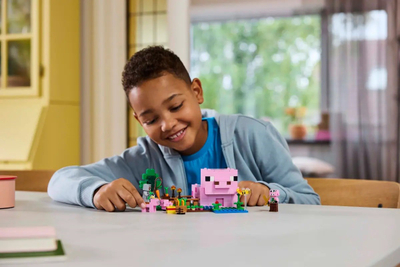 Set ndërtimi LEGO Minecraft Pig House 21268, për fëmijë, shumëngjyrësh