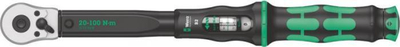 Çelës dinamometrik Wera Click Torque B 2, 20–100 Nm, 3/8", i zi me jeshile