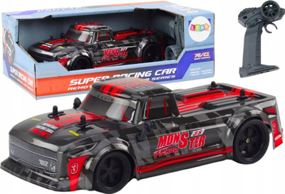 Makina me telekomandë Lean Toys Extreme Racing Car Pick-Up, shkalla 1:18, 2.4G, e zezë
