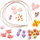 Set artizanal për diadema me rruaza DIY, 4 diadema, shumëngjyrësh