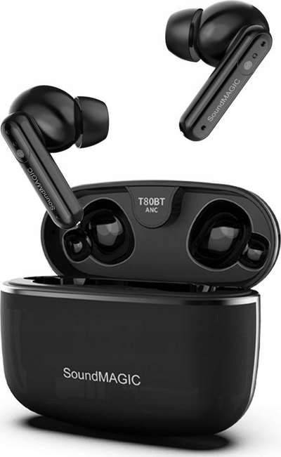 Безжични слушалки Soundmagic T80BT, TWS ANC, Bluetooth 5.3, IPX5, црни