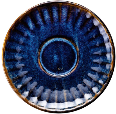 Чинивче за шолја за кафе Verlo Deep Blue, 15 cm, порцелан, темно сино