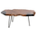 Tavolinë për kafe Glaze druri teak (HM9750), zezë