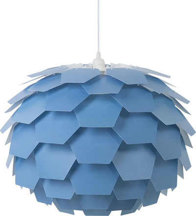 Lampë varëse Beliani Segre L, stil skandinav, PVC, blu