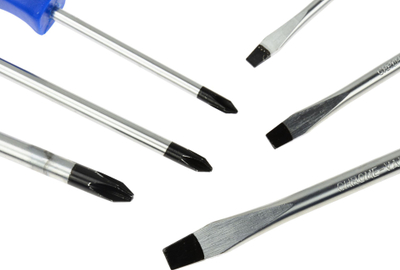 Set kaçavidash Geko G30586, 6 copë, me dorezë të rehatshme, shumëngjyrësh