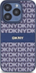 Mbulesë telefoni DKNY DKHCP15LPRTHSLB, për iPhone 15 Pro 6.1", lëkurë, blu