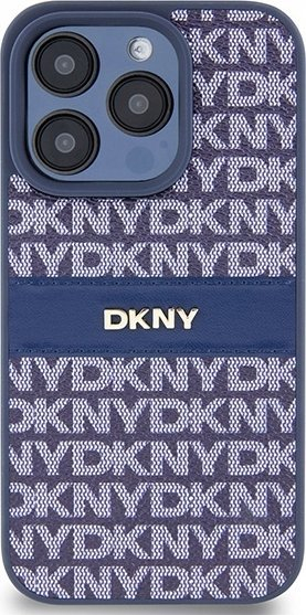 Mbulesë telefoni DKNY DKHCP15LPRTHSLB, për iPhone 15 Pro 6.1", lëkurë, blu