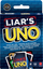 Lojë me letra Mattel UNO Liar's, familjare, 7+