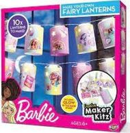 Set kreativ Barbie Creative Maker Kitz Fairy Lanterns, 10 fenerë me drita LED, për fëmijë 6+, shumëngjyrësh