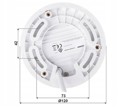 Kamerë IP Hikvision DS-2CD2543G2-IS, 4MP, lente 2.8 mm, e bardhë