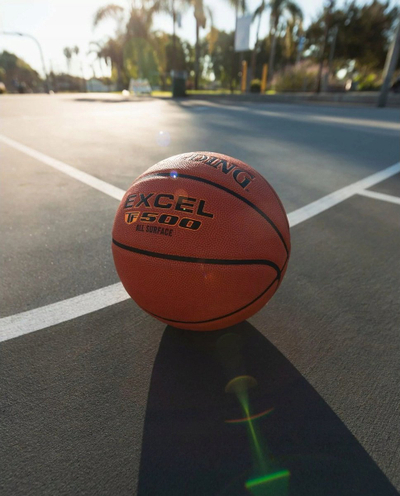 Top basketbolli Spalding Excel TF 500, për në palestër edhe jashtë, portokalli