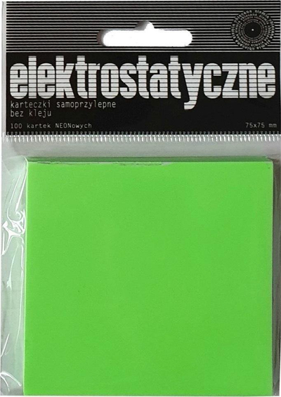 Fletëngjitëse Promised Land Electrostatic Notes, 75x75mm, 100 copë, jeshile