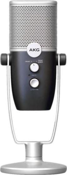 Mikrofon USB AKG Ara, kondensator, 24-bit 96kHz, blu argjend