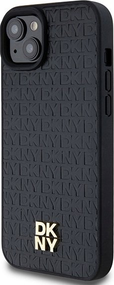 Маска за телефон DKNY DKHMP15SPSHRPSK, за iPhone 15 14 13 6.1", MagSafe, црна