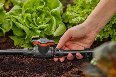 Valvul rregulluese Gardena Micro-Drip, 13 mm, gri portokalli