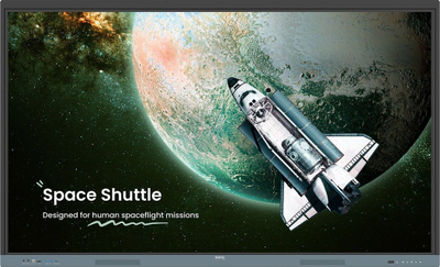 Panel interaktiv BenQ RE7504, 75", 4K Ultra HD, i zi gri