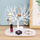 Stativ bizhuterish AG119H Jewelry Rack, në formë peme dreri, plastikë PP, i bardhë