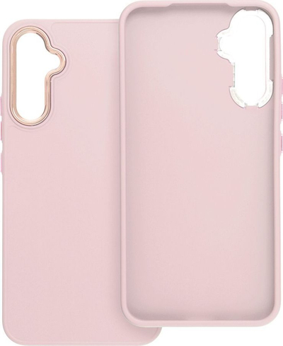 Këse telefoni Frame për Samsung Galaxy A34 5G, TPU, me mbrojtje kamere, rozë e hapur