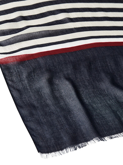 Shall për femra Tommy Hilfiger, i bardhë/ i kaltër