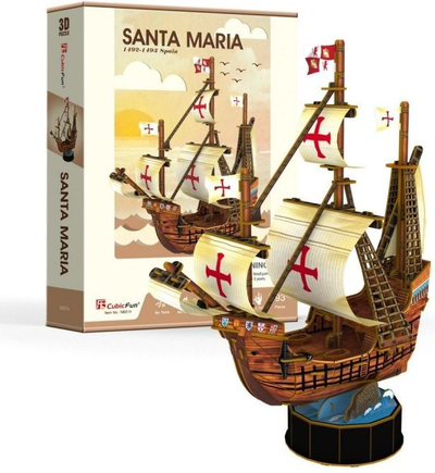 Puzzle Cubicfun Santa Maria, 93 elemente