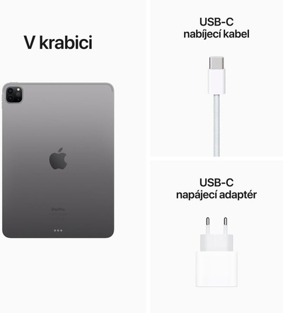 iPad Apple Pro Wi-Fi, 11" 2022, 512GB, вселенски сив